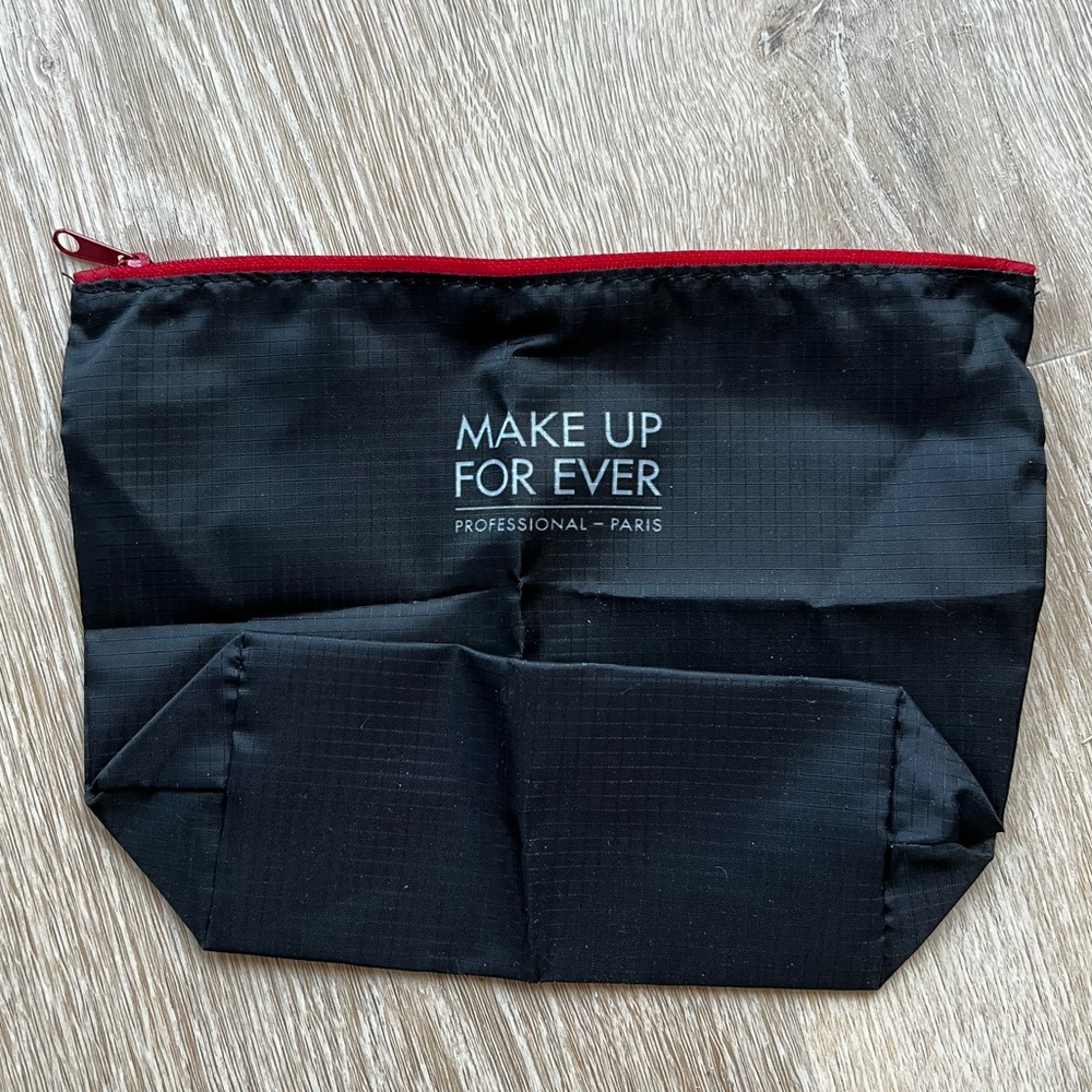 New! Makeup Forever Black Checkered Makeup Bag
